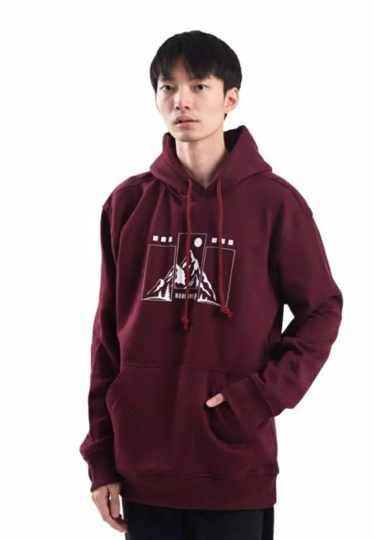 Roughneck 1991 Roughneck Mountain Hoodie - Maroon H527