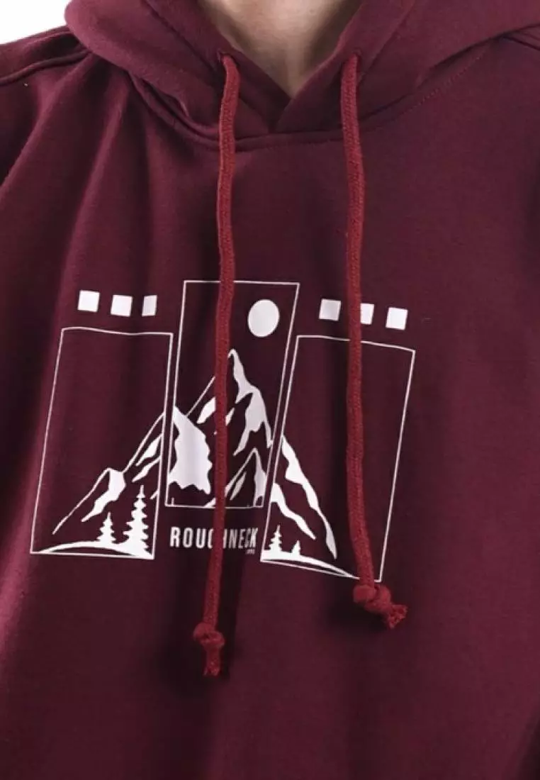 Roughneck 1991 Roughneck Mountain Hoodie - Maroon H527