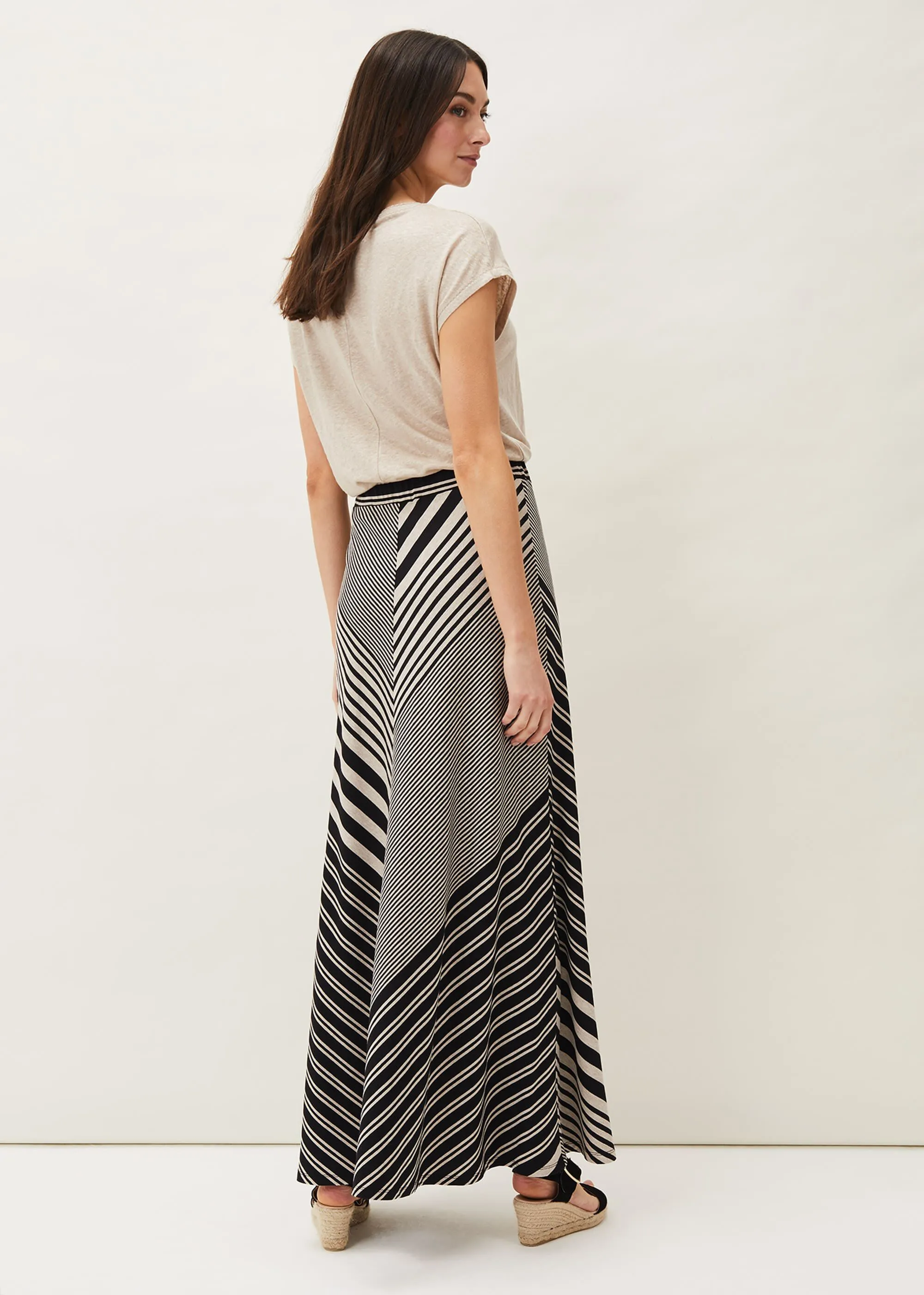 Roz Stripe Maxi Skirt