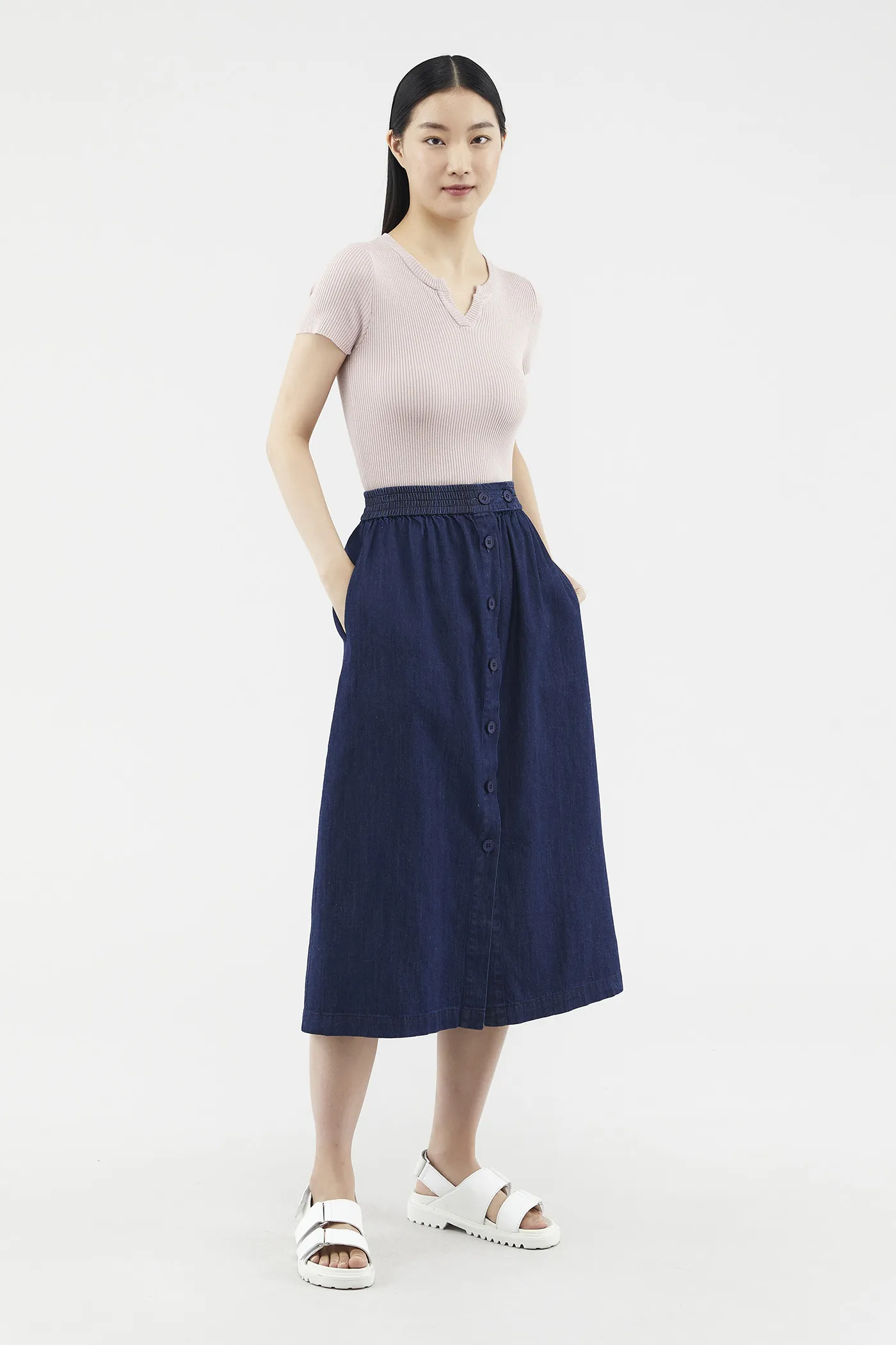 Rubby Button-through Skirt