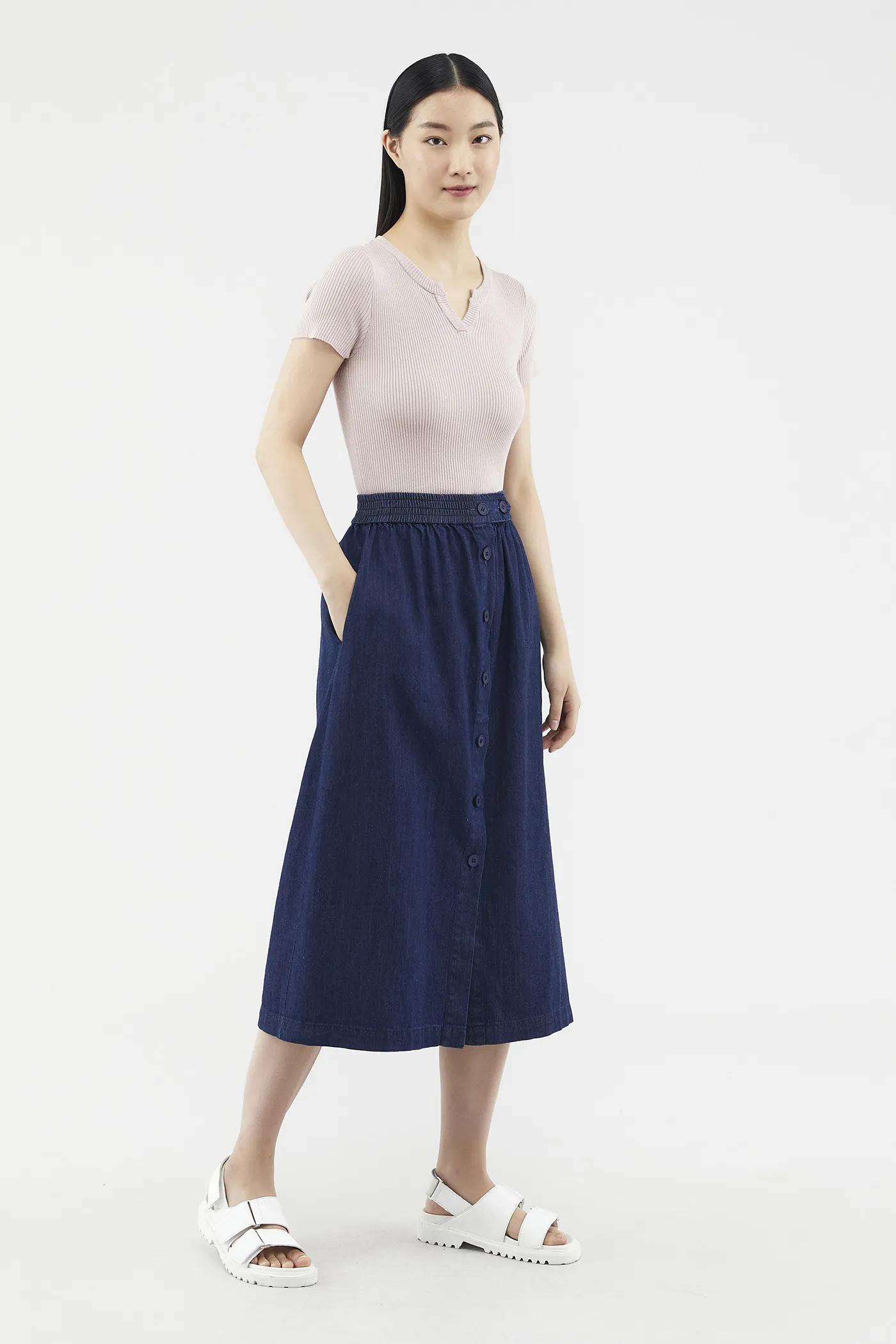 Rubby Button-through Skirt