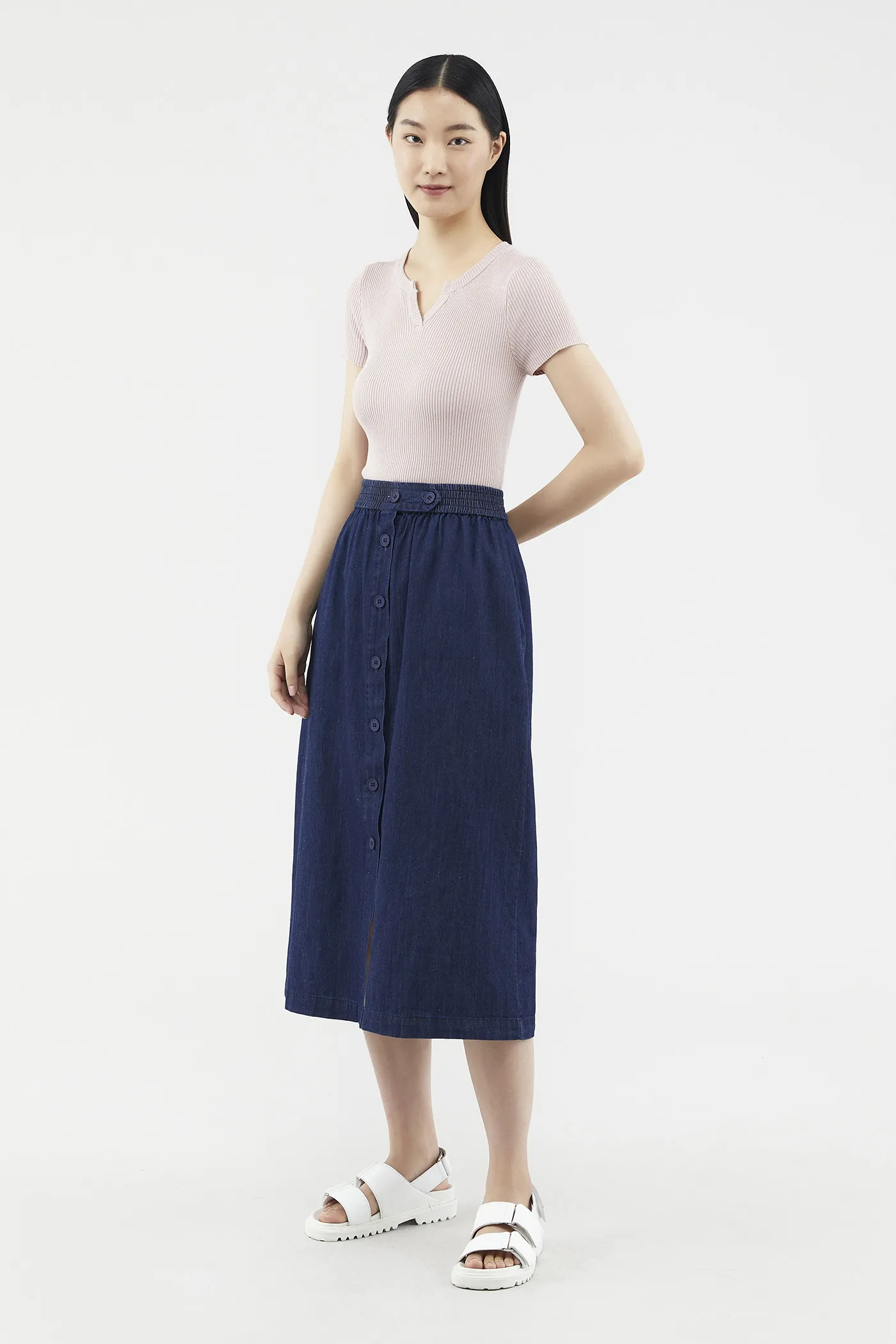 Rubby Button-through Skirt