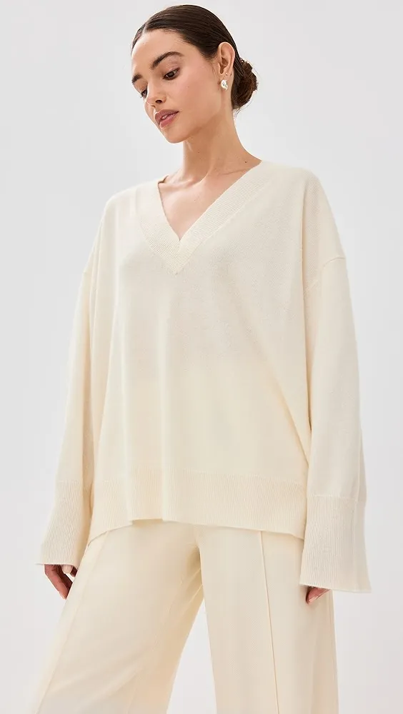 Sablyn   Nylah Cashmere Slouchy V Neck Pullover 