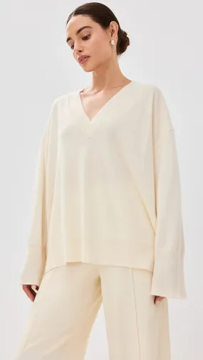 Sablyn   Nylah Cashmere Slouchy V Neck Pullover 