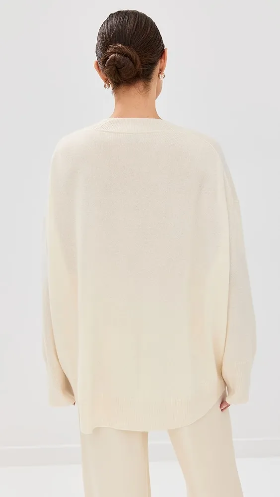 Sablyn   Nylah Cashmere Slouchy V Neck Pullover 