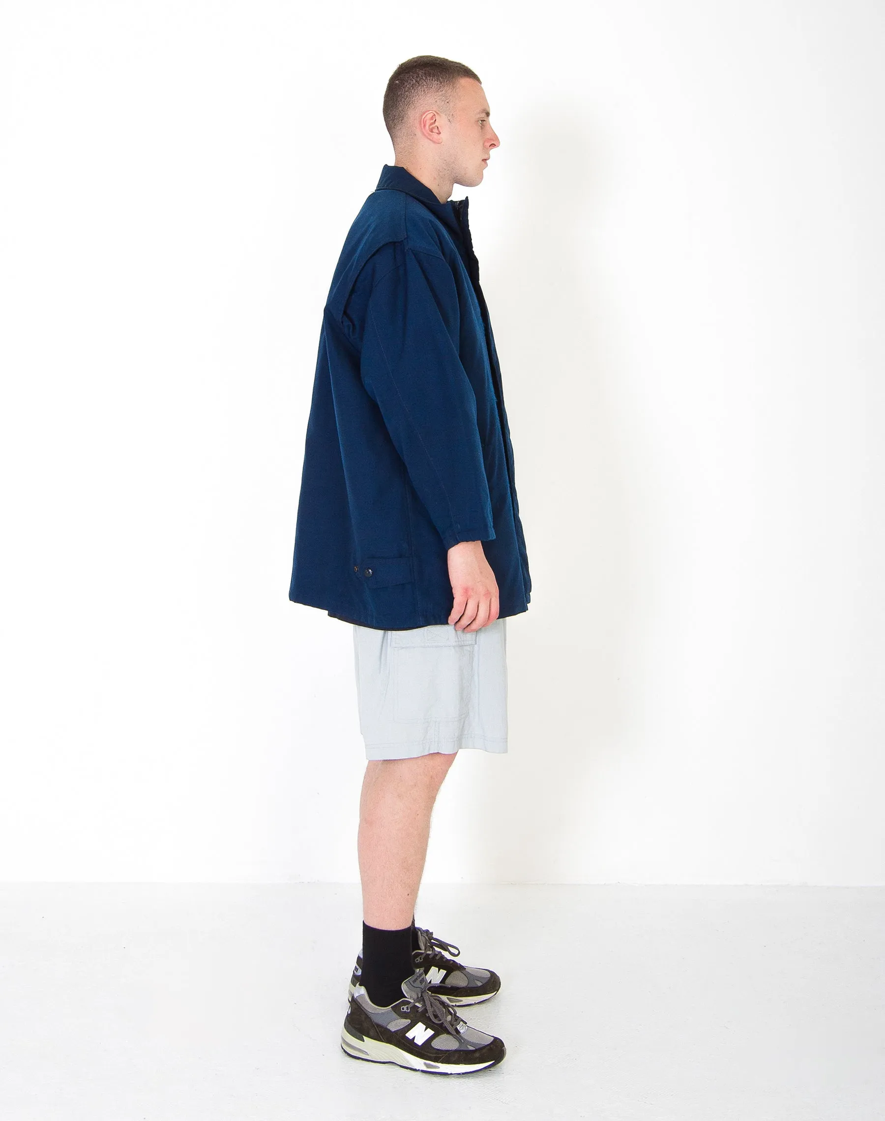 SCHOTT N.Y.C PETROL BLUE WINDBREAKER (L)