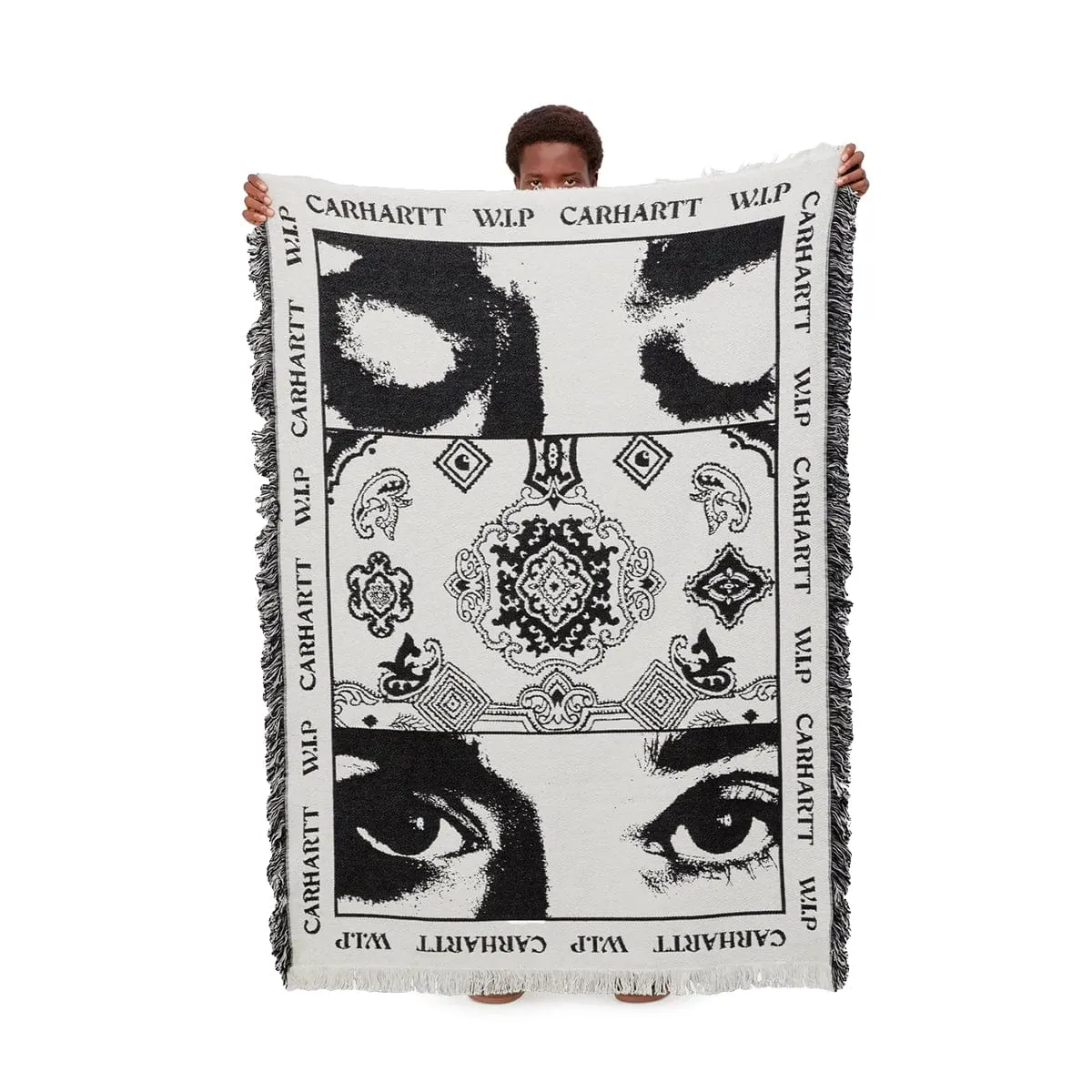 SCOPE WOVEN BLANKET VERSE JACQUARD/HAMILTON BROWN | Bodega