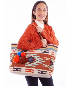 Scully Women's Woven Southwestern Print Tote