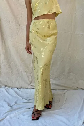 Shani Slip Skirt - Golden Flower