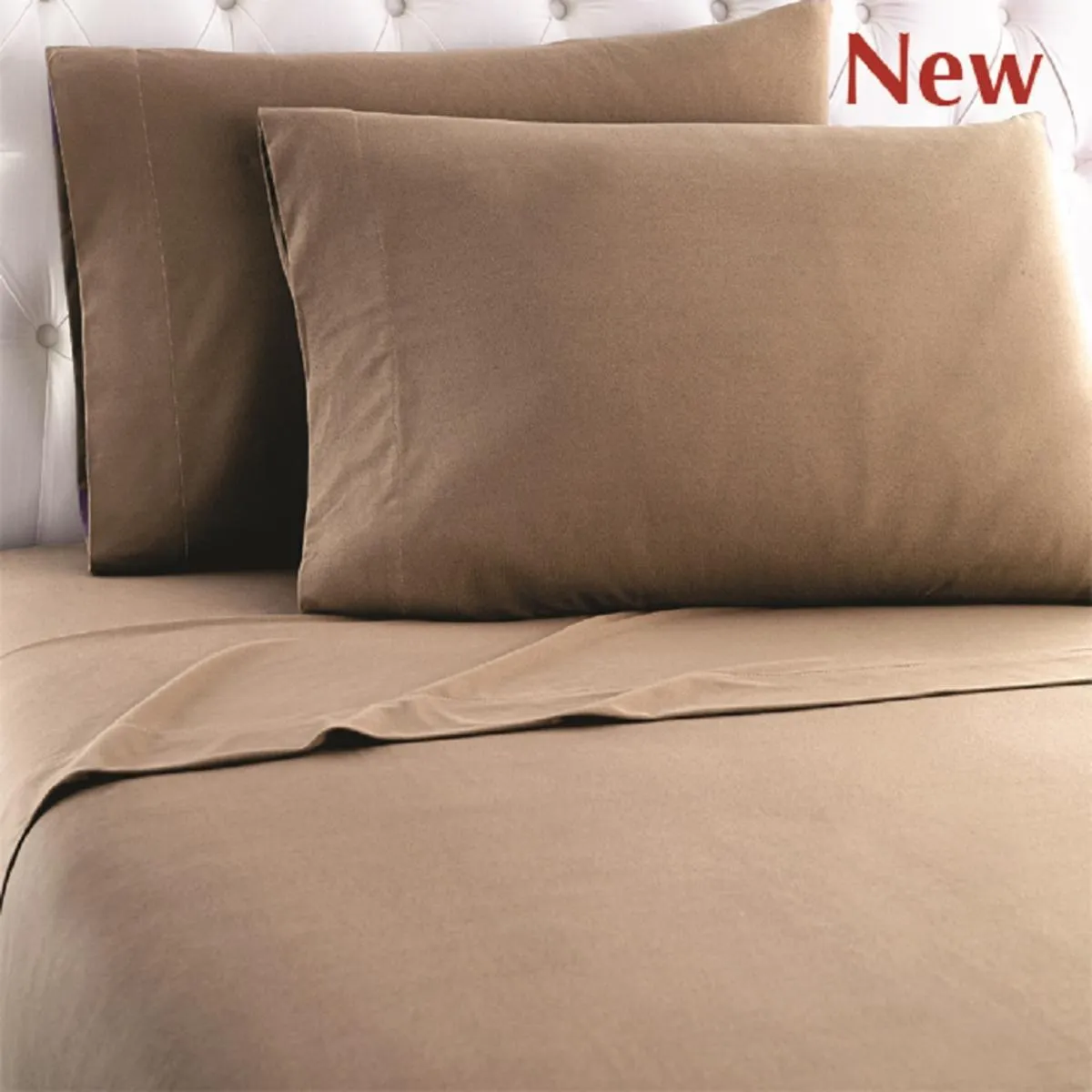 Shavel Micro Flannel Solid Color Sheet Set - Queen