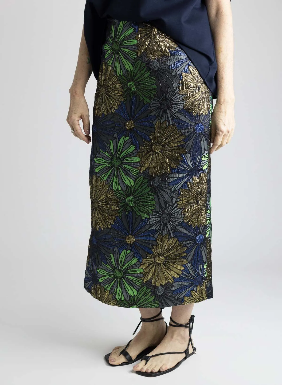 Shimmer Skirt - Deadstock Floral