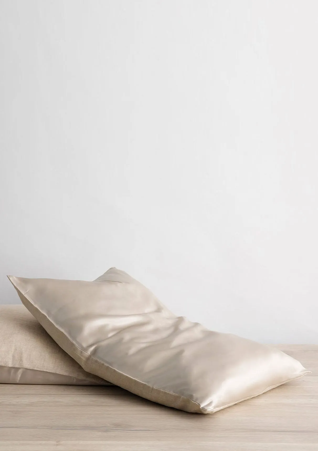 Silk Linen Flip Standard Single Pillowcase | Natural