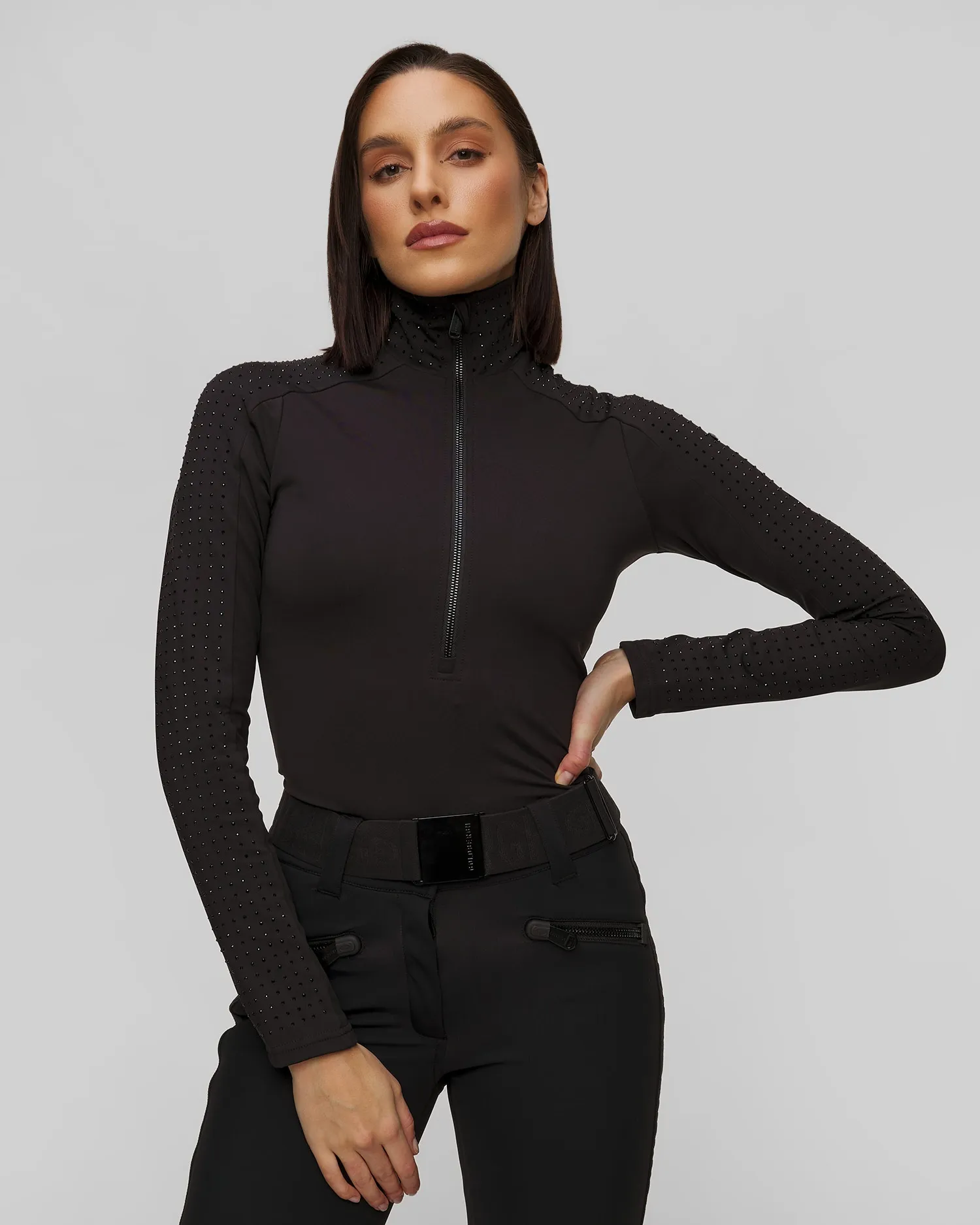 Ski turtleneck with zircons Goldbergh Lumi GB30422244-9000