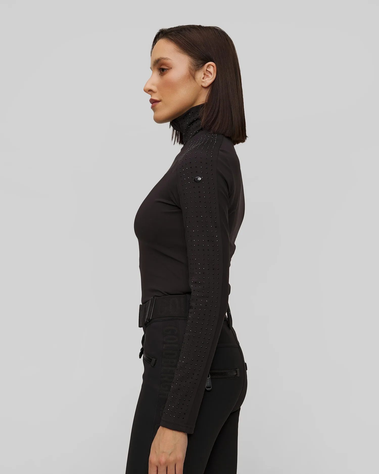 Ski turtleneck with zircons Goldbergh Lumi GB30422244-9000