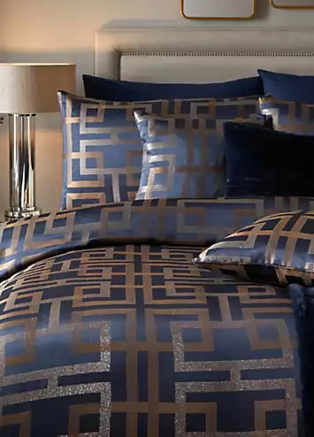 Soiree Bardon Duvet Cover Set - Navy | Kaleidoscope