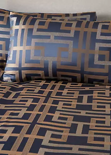 Soiree Bardon Duvet Cover Set - Navy | Kaleidoscope