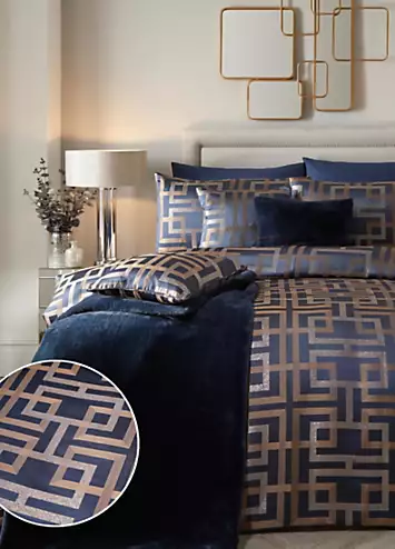 Soiree Bardon Duvet Cover Set - Navy | Kaleidoscope