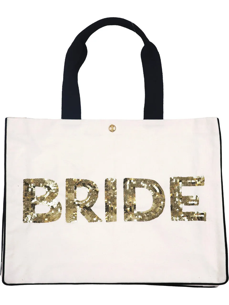 Square Sequin Tote in Bride