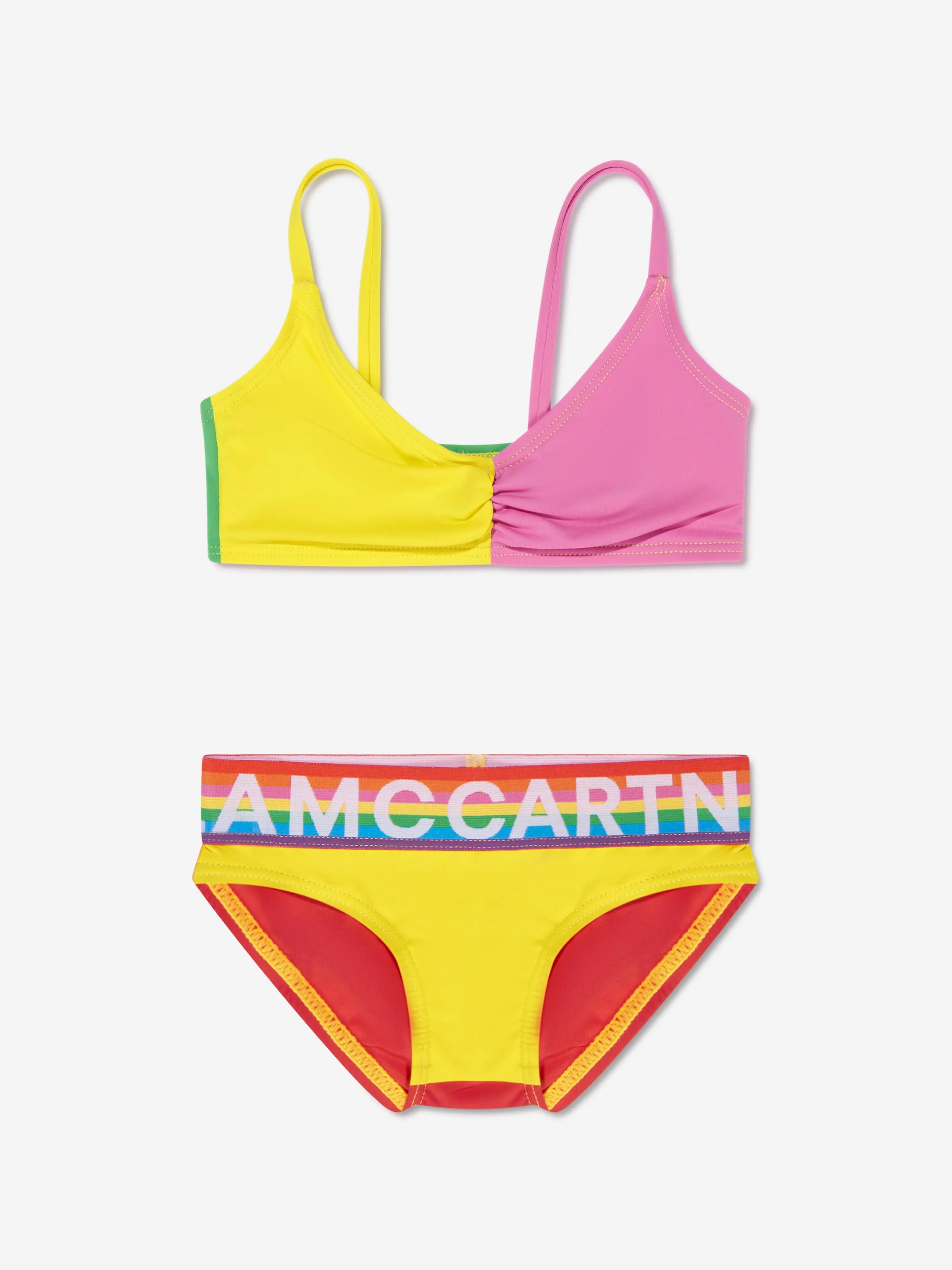 Stella McCartney Girls Logo Bikini in Multicolour