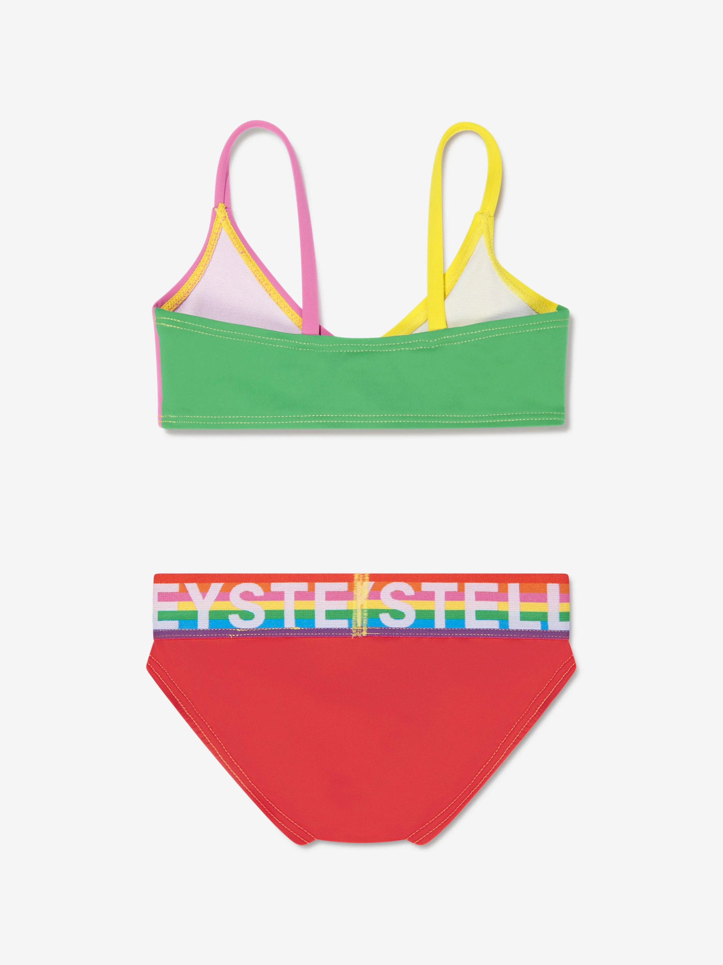 Stella McCartney Girls Logo Bikini in Multicolour