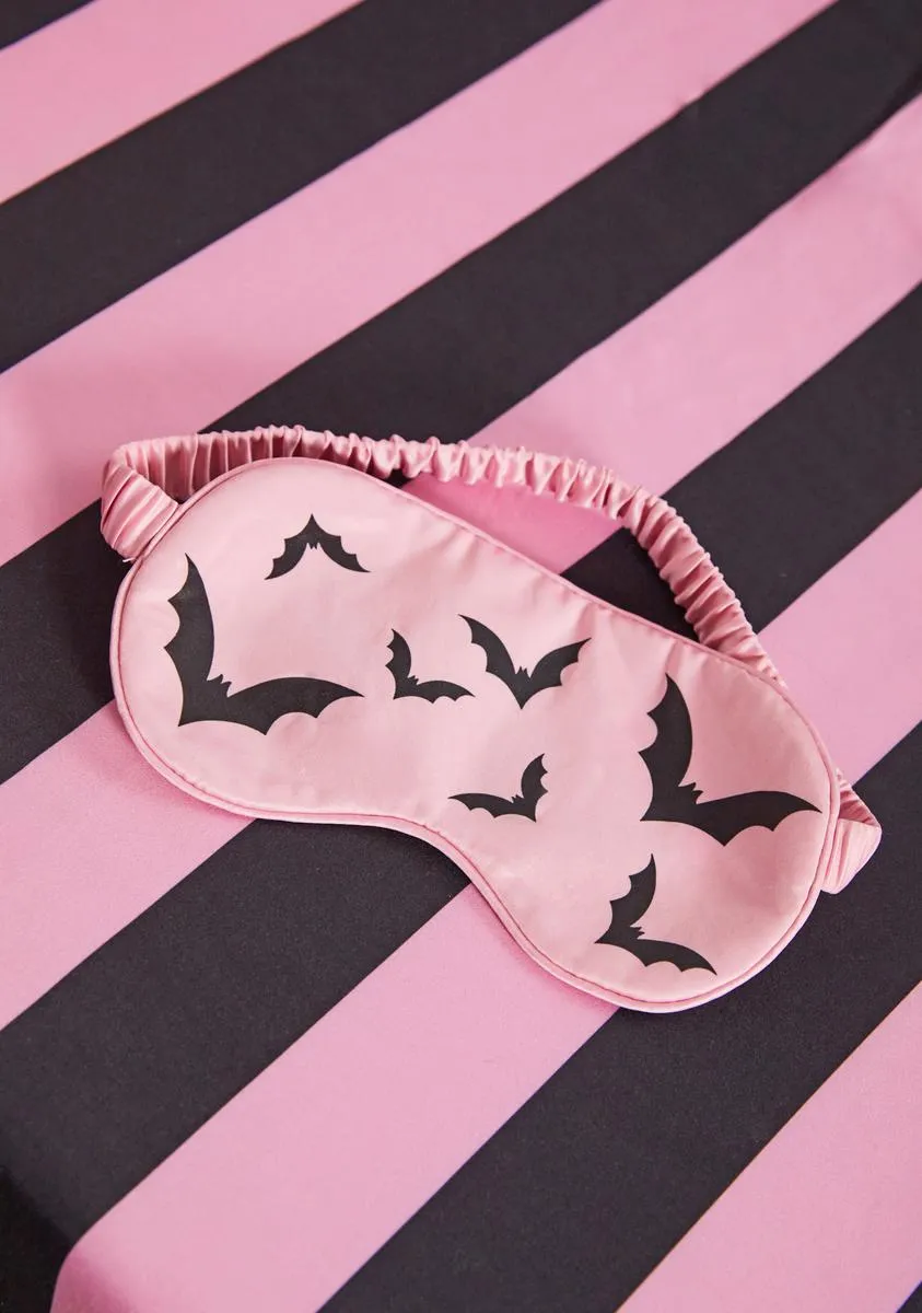 Sweet Bat Behavior Eye Mask And Pillowcase Set-