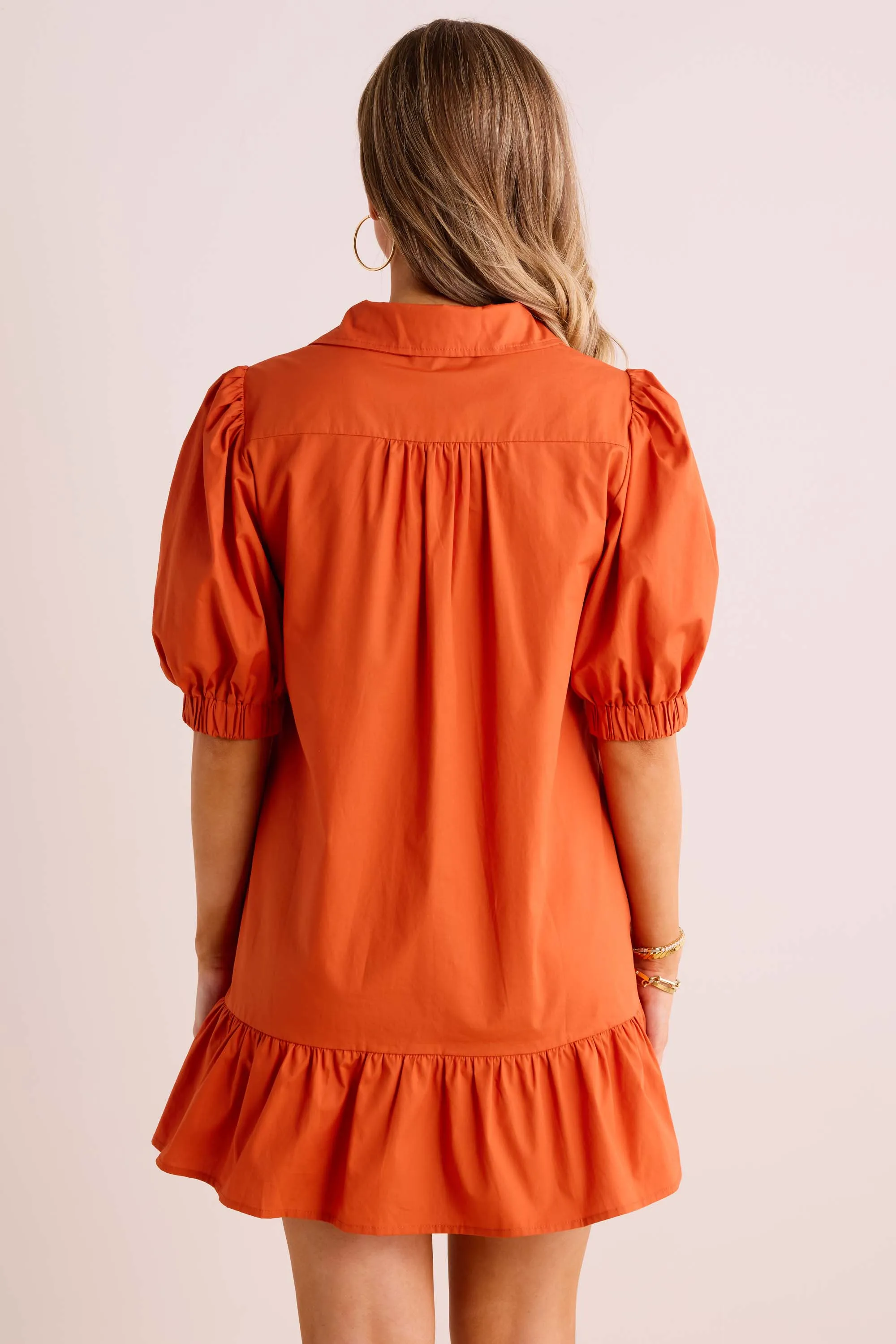 Tasha Dress- Rust