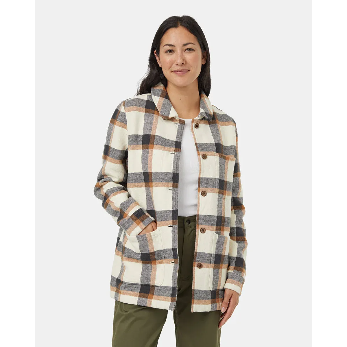 Tentree Flannel Utility Jacket Women's