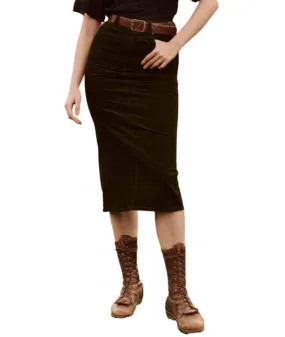 The Column Skirt - Cinnabar