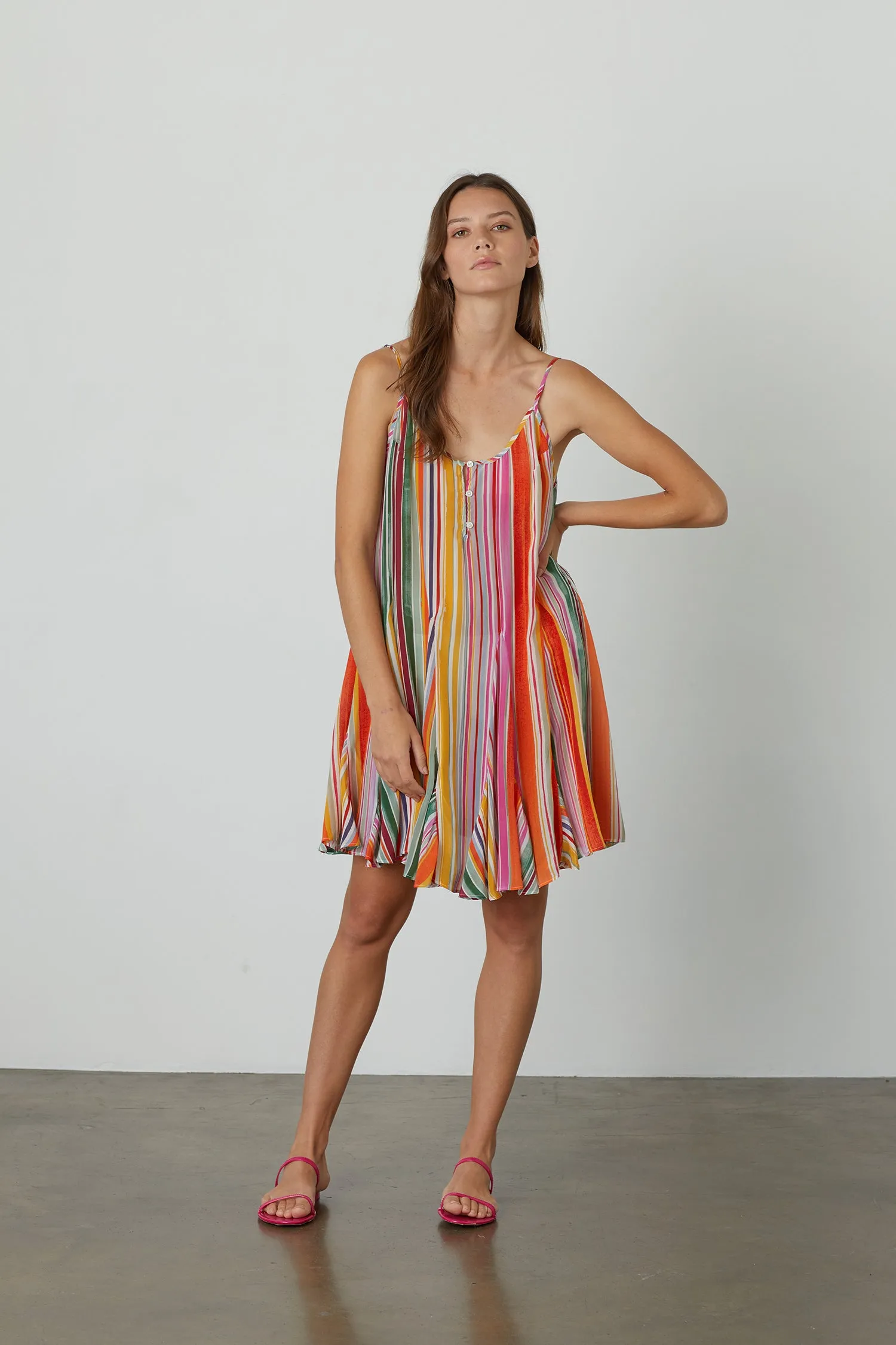 TIANA PRINTED TANK DRESS IN MULTI