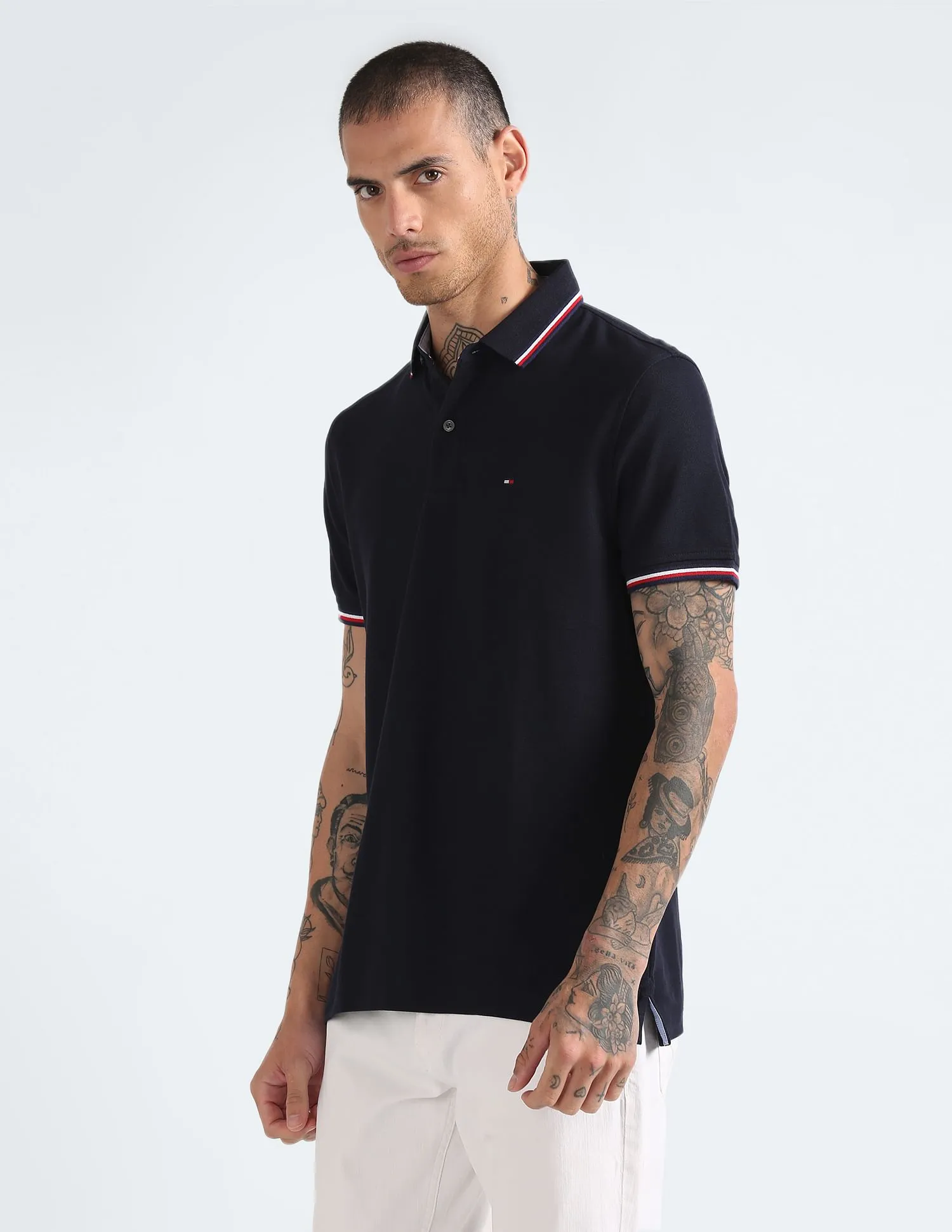 Tommy Hilfiger Solid Wicking Polo Shirt