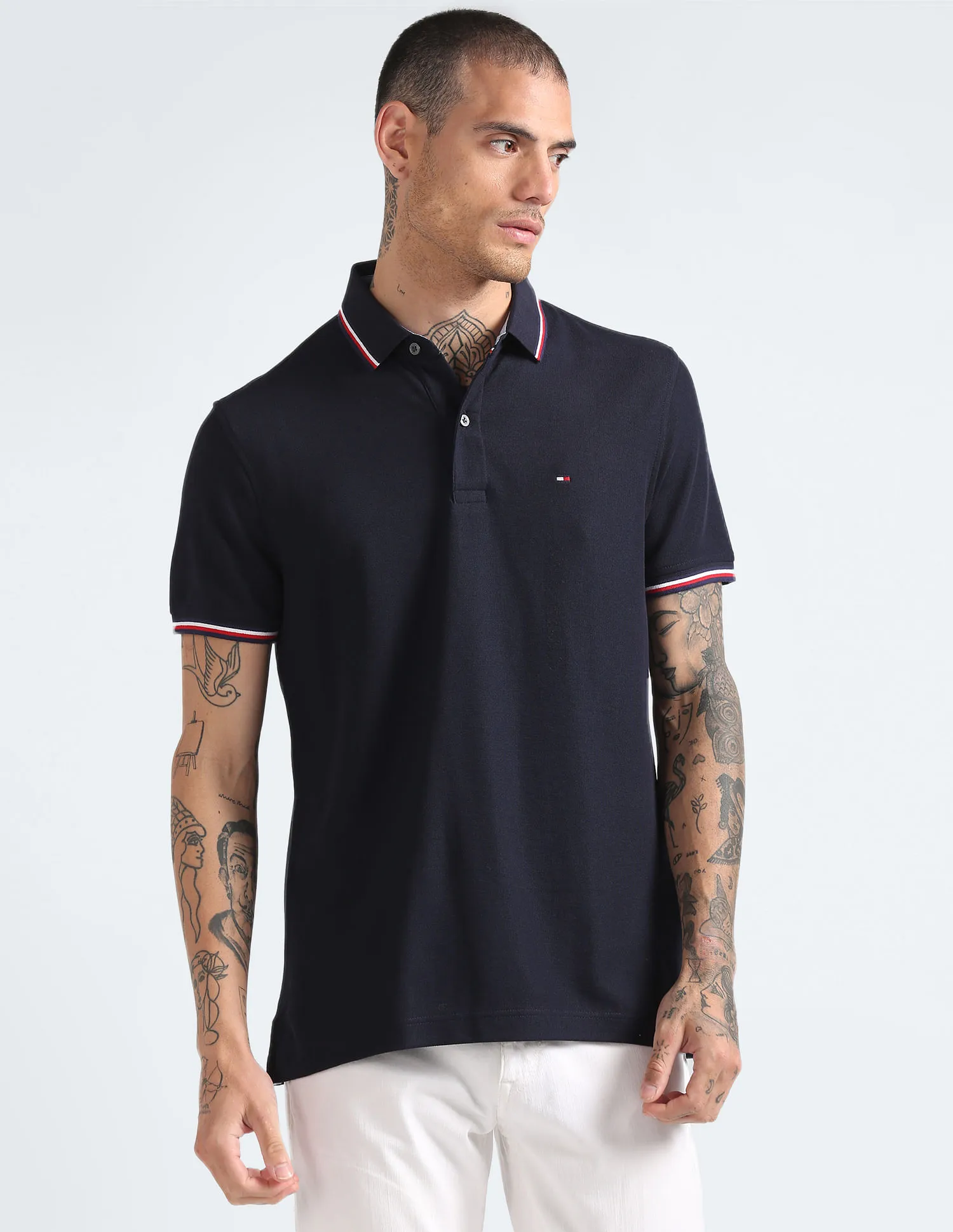 Tommy Hilfiger Solid Wicking Polo Shirt