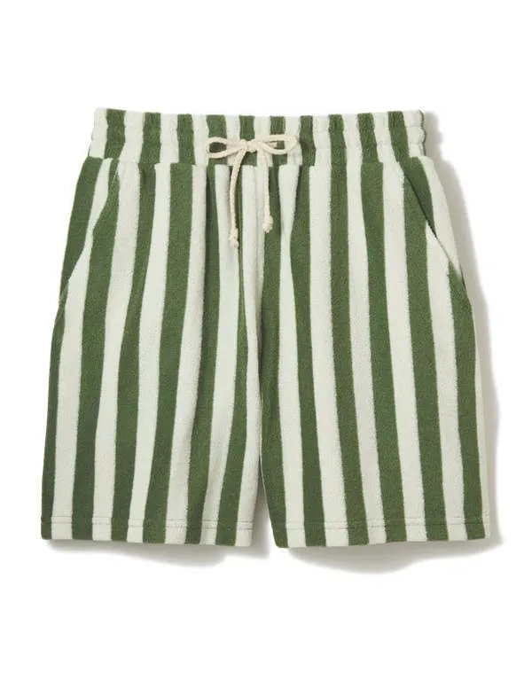 Weekend Short - Green Stripe