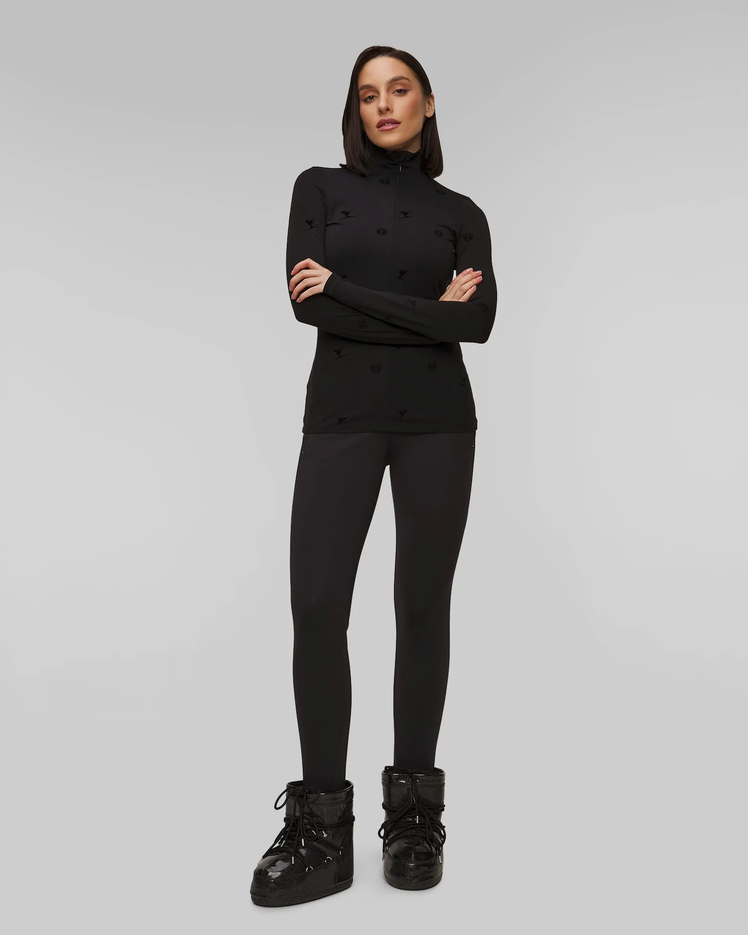 Women's black ski turtleneck Sportalm 1823004690-5900