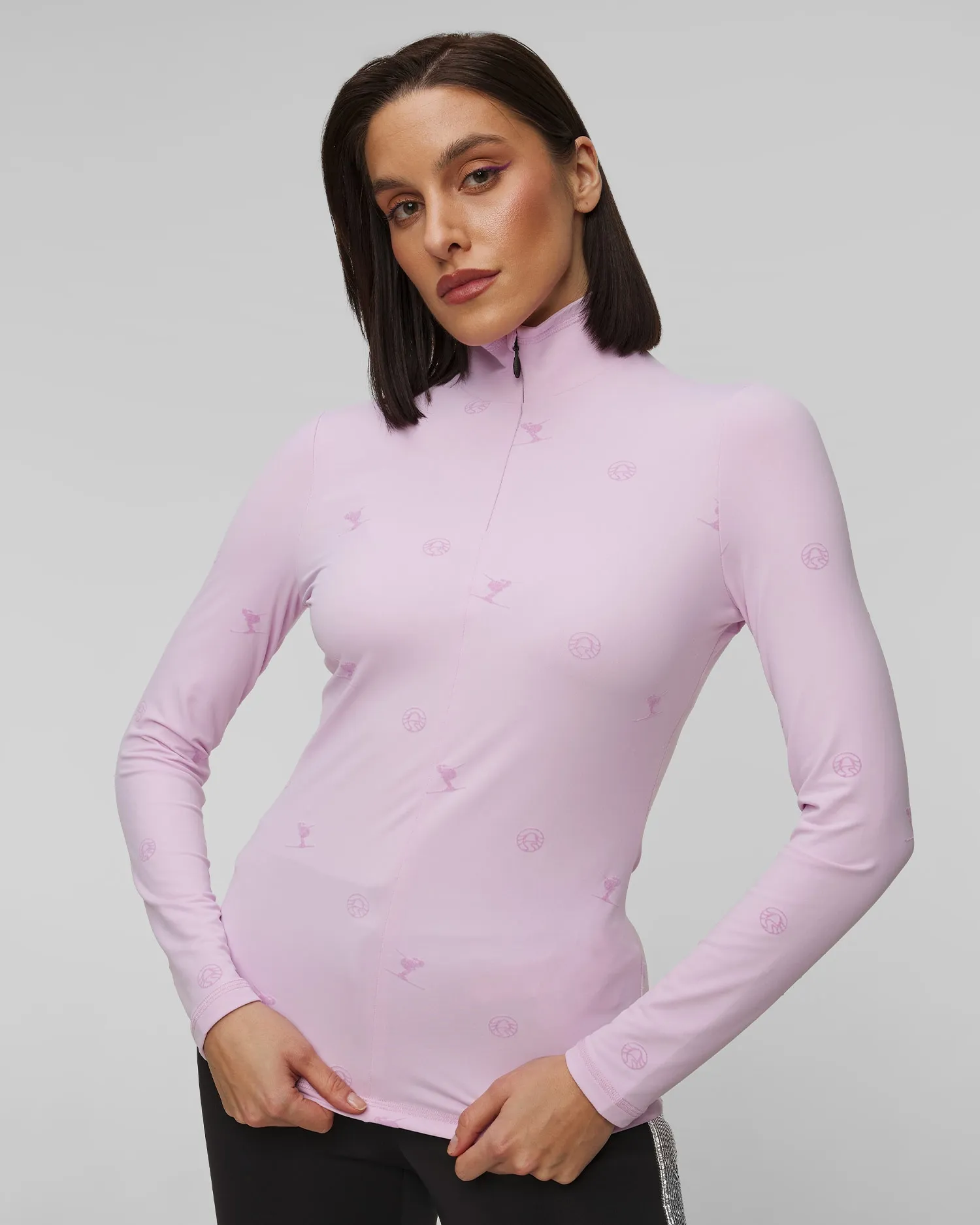 Women's pink ski turtleneck Sportalm 1823004690-7482