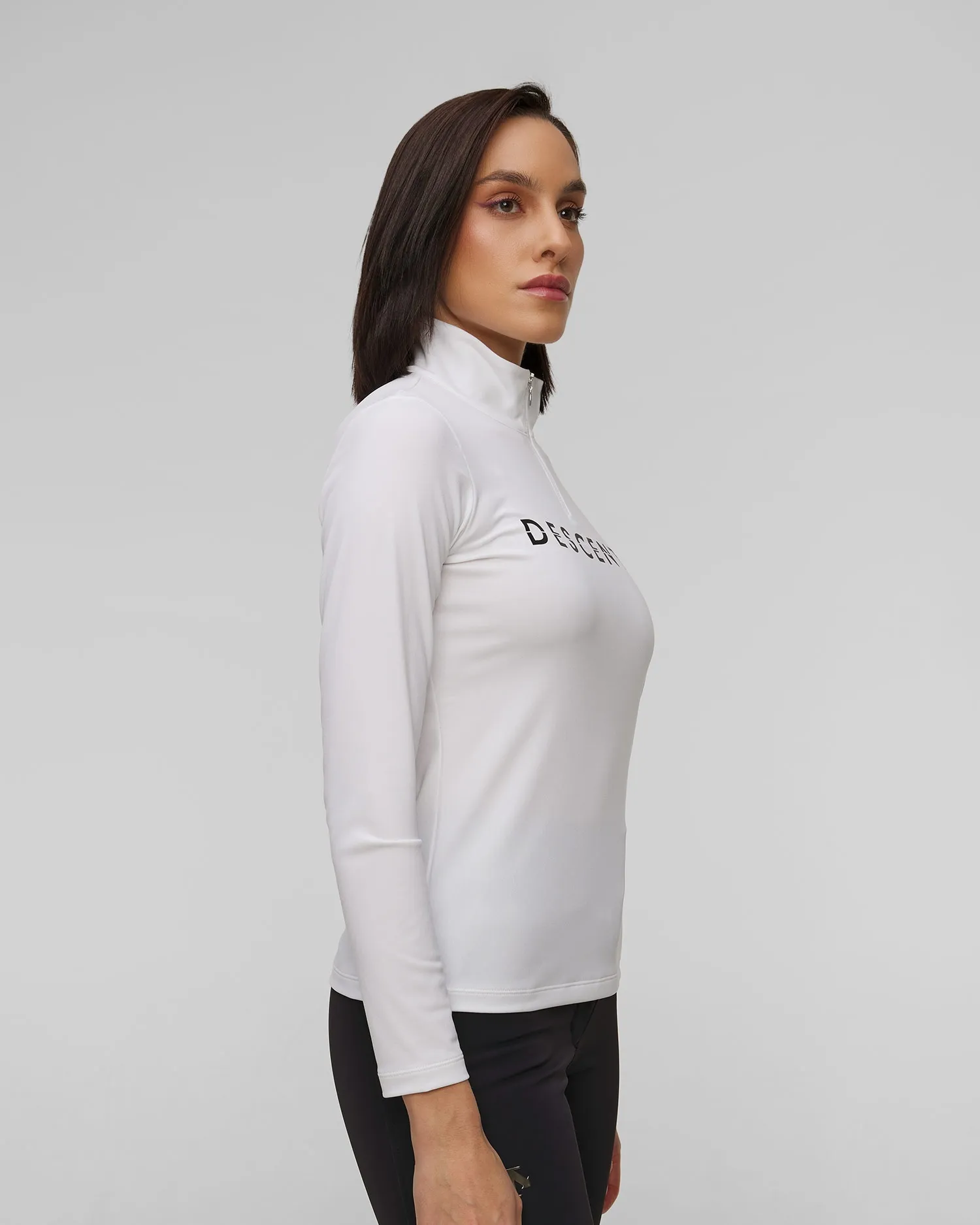 Women's ski turtleneck Descente Chest Logo DWWYGB30-spw