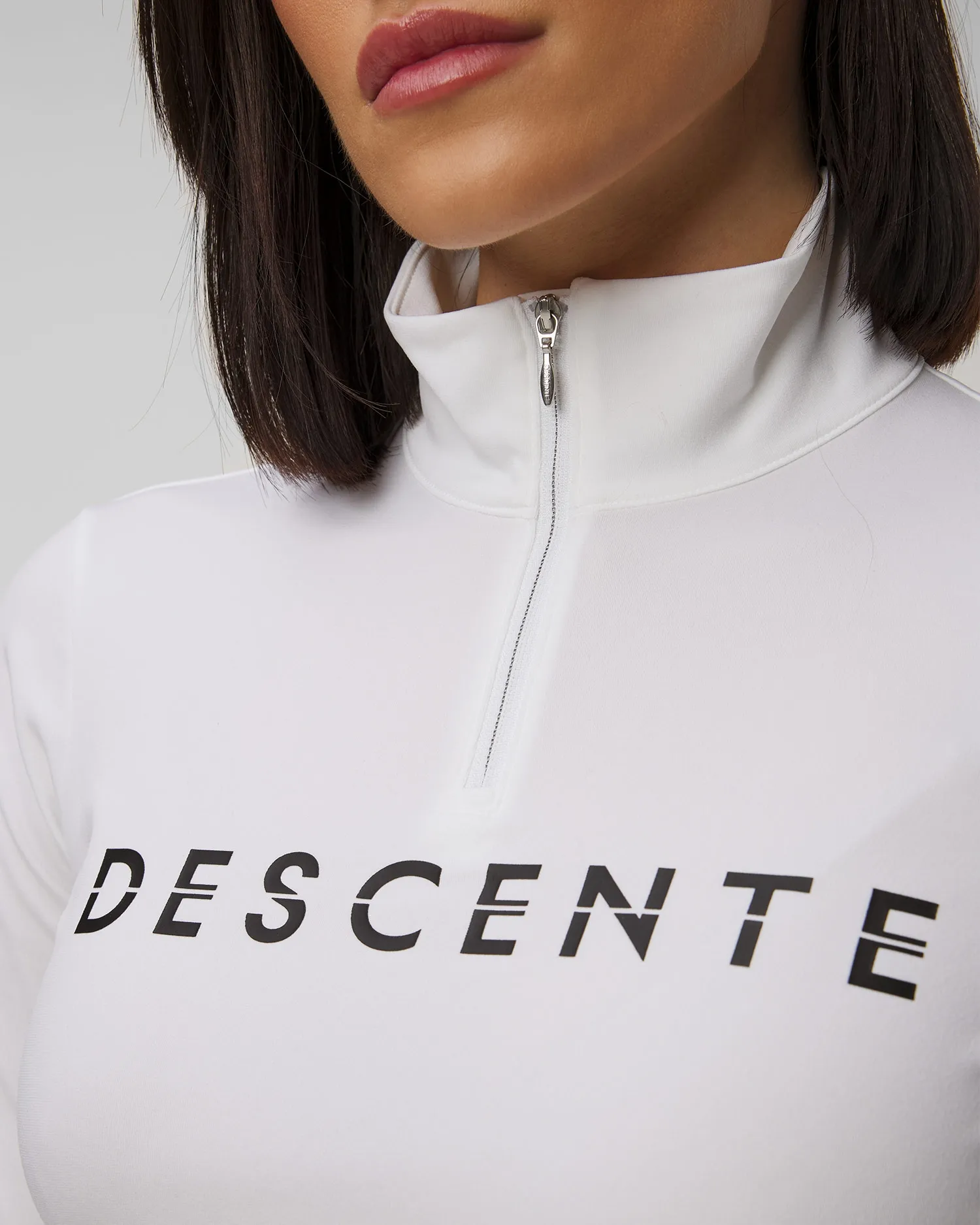 Women's ski turtleneck Descente Chest Logo DWWYGB30-spw