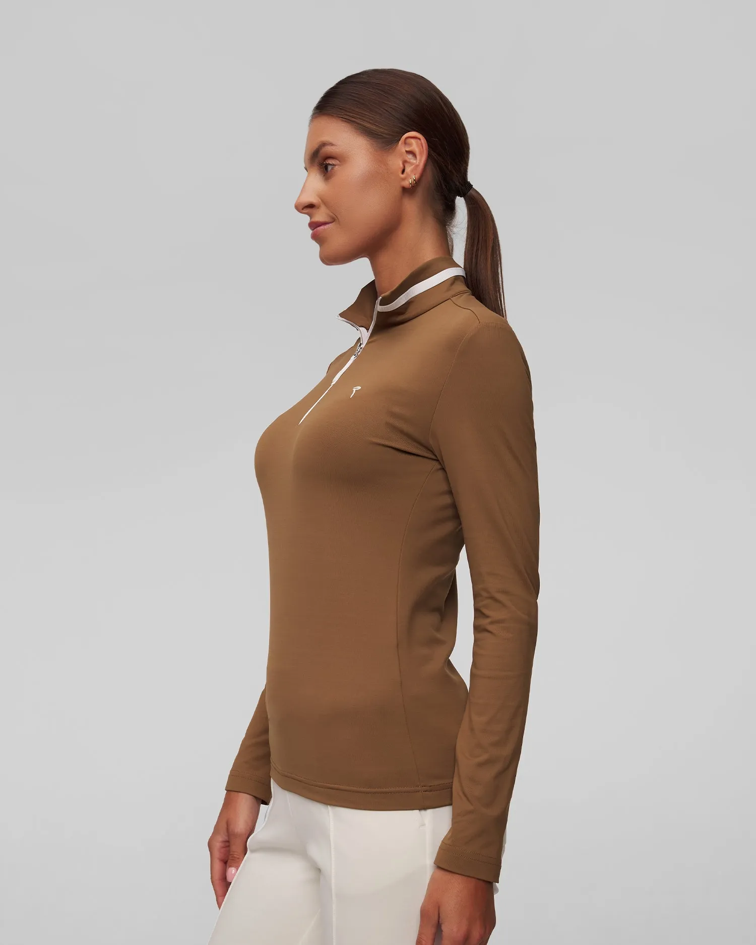 Women's zip-up turtleneck golf Chervo Tarrive T0011-4005