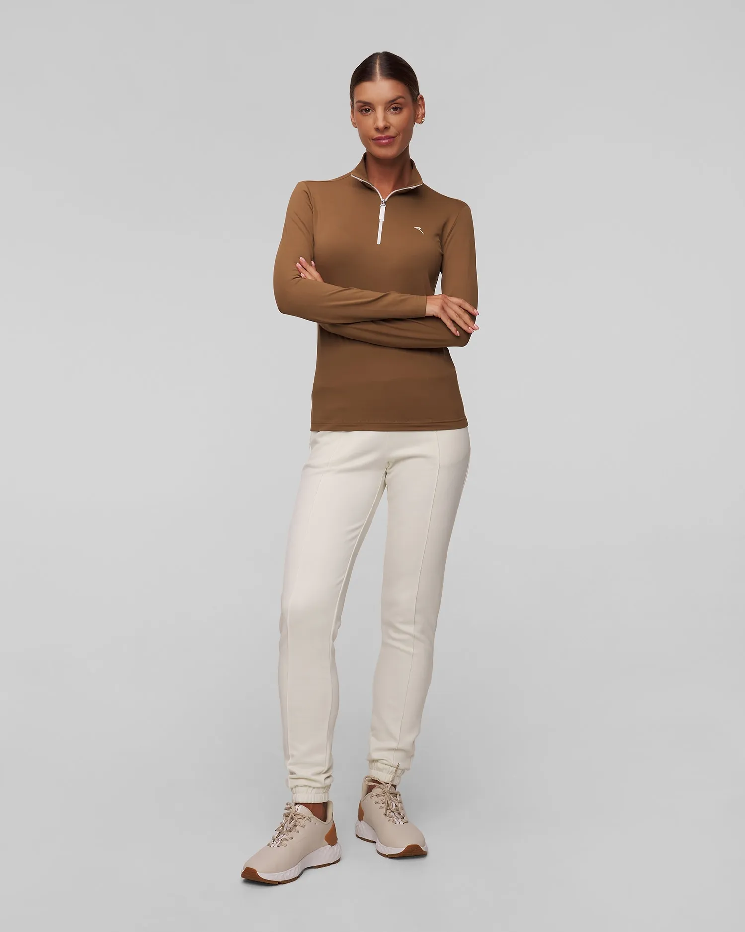 Women's zip-up turtleneck golf Chervo Tarrive T0011-4005