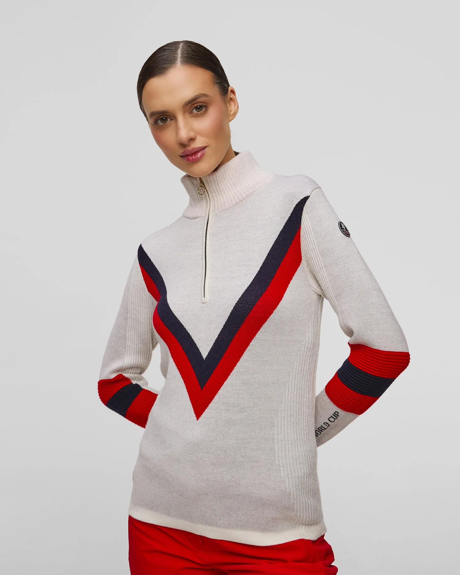 Women's zip-up turtleneck We Norwegians Hafjell 1755-75