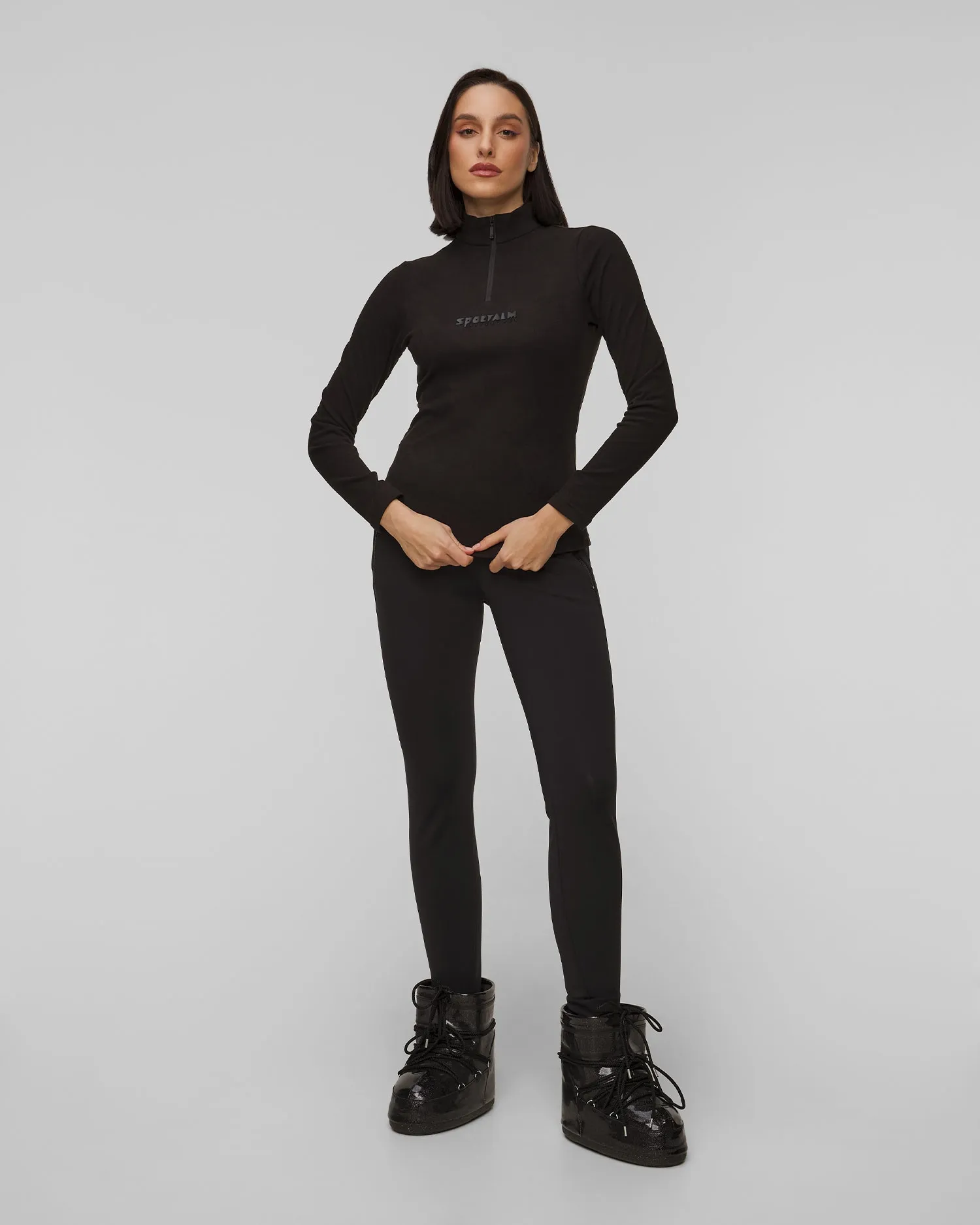 Women’s black ski turtleneck Sportalm 1823014721-5900