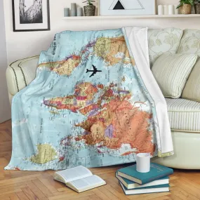 World Map Premium Blanket