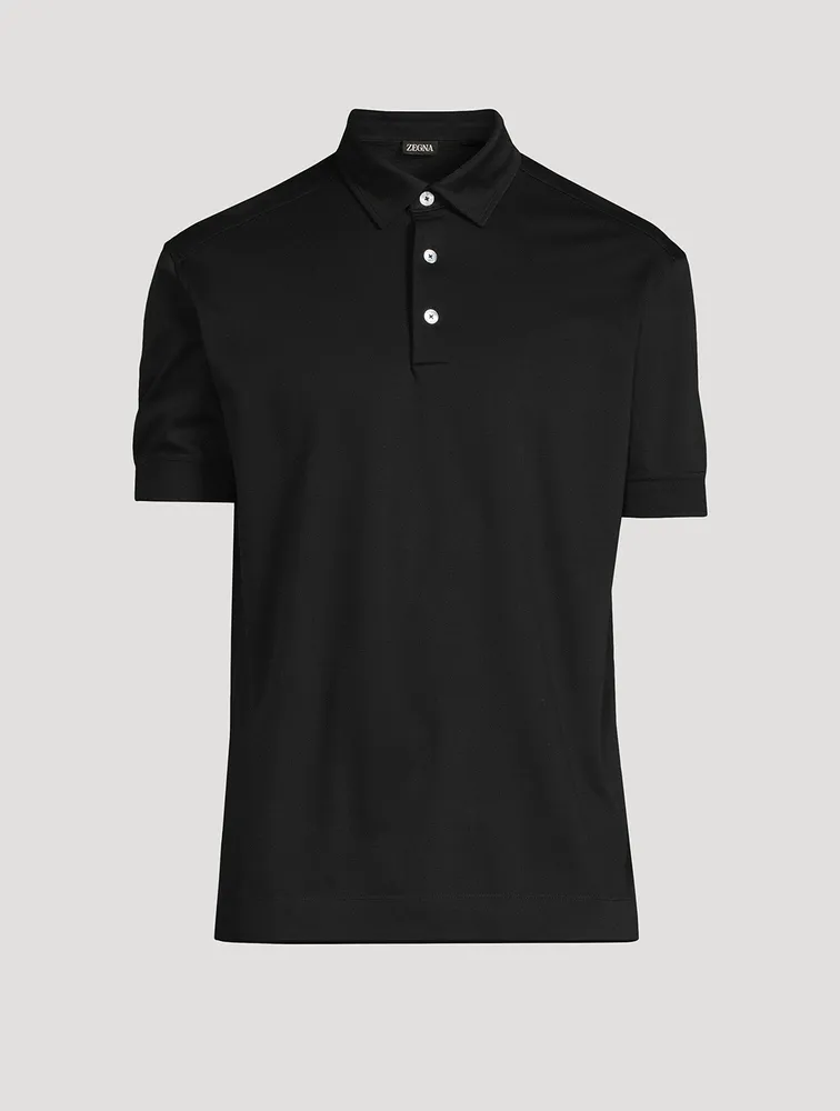 ZEGNA Cotton Micro Pique Polo Shirt