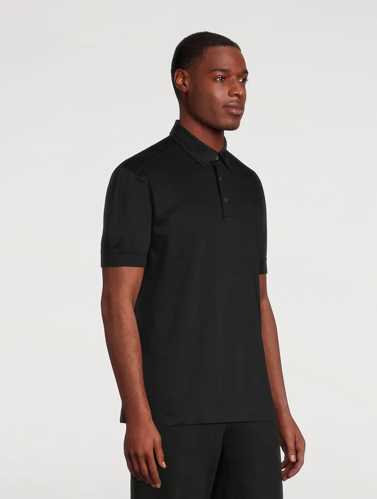 ZEGNA Cotton Micro Pique Polo Shirt