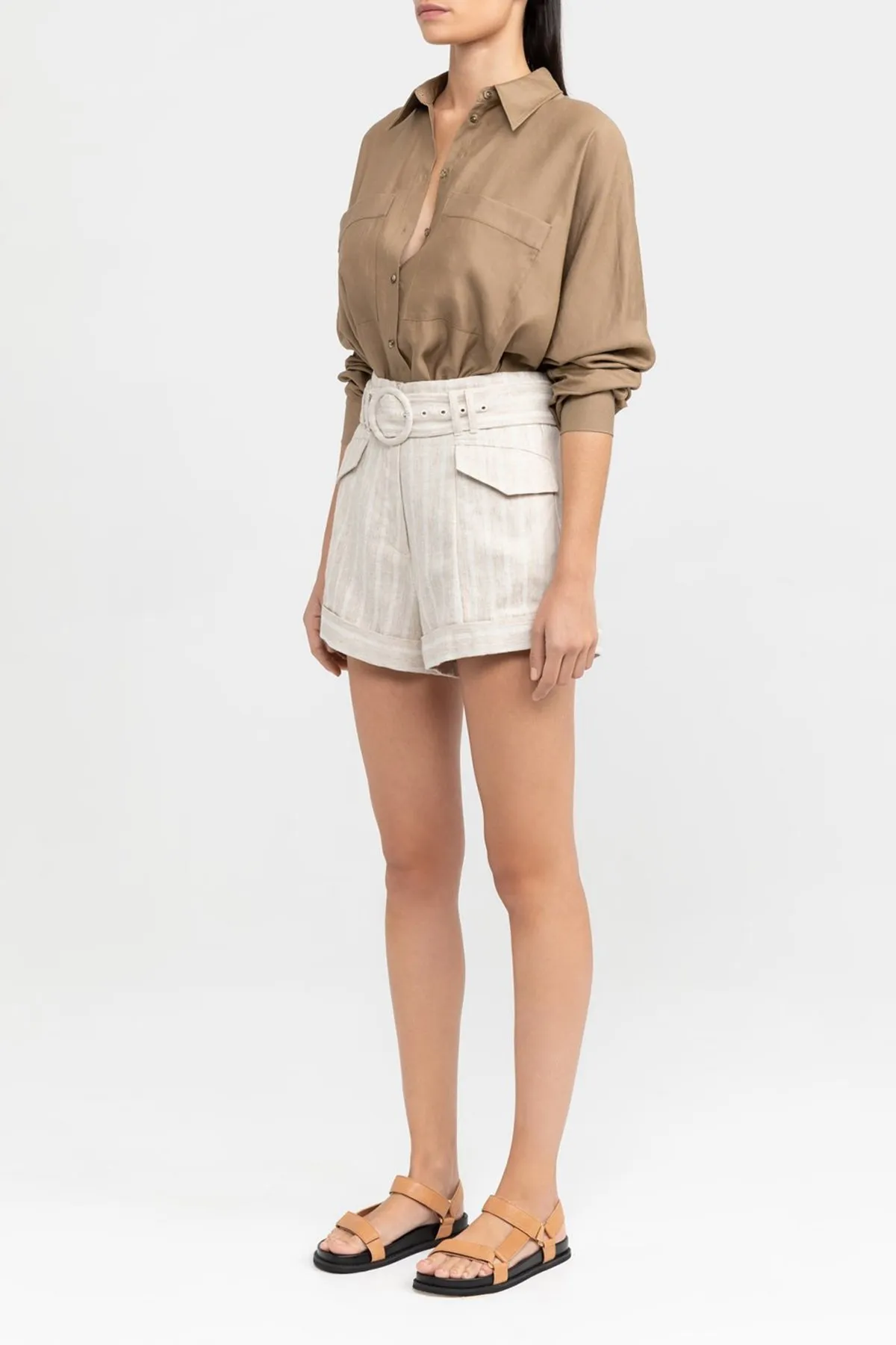 Zola Short - Natural Stripe